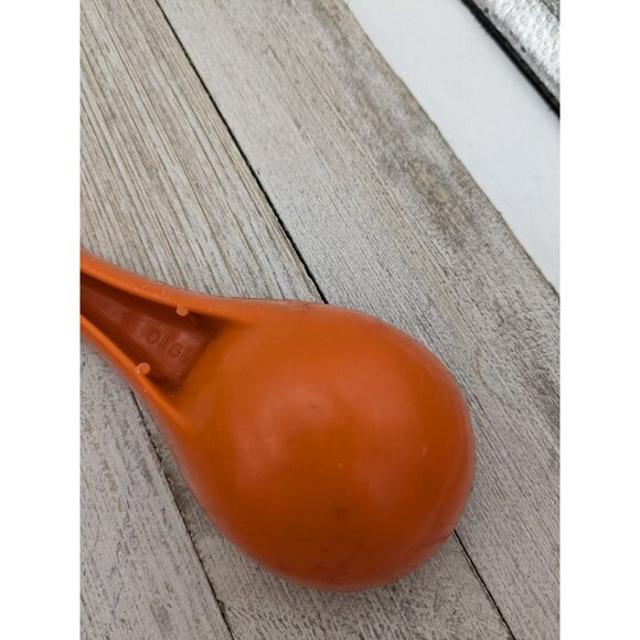Vintage Rubbermaid 1910 Orange Plastic Ice Cream Scoop 7 1/2" #1 - Picture 5 of 7